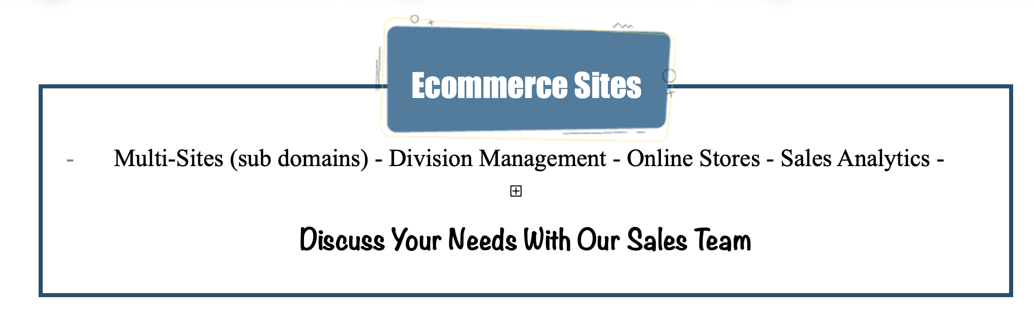 Ecommerce Sites